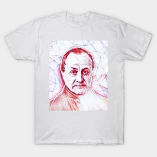 Auguste Comte Portrait | Auguste Comte Artwork | Line Art T-Shirt
